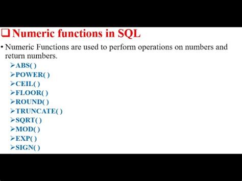 is numeric oracle.